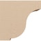 Ekena Millwork 4"W x 8"D x 8"H Classic Van Buren Rough Cedar Woodgrain TimberThane Corbel, Primed Tan CORUR04X08X08VANRCPR - alternate 6